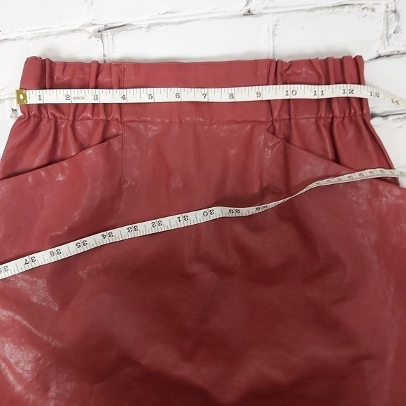 𝅺ZARA Faux Leather Mini Skirt - Picture 10 of 12